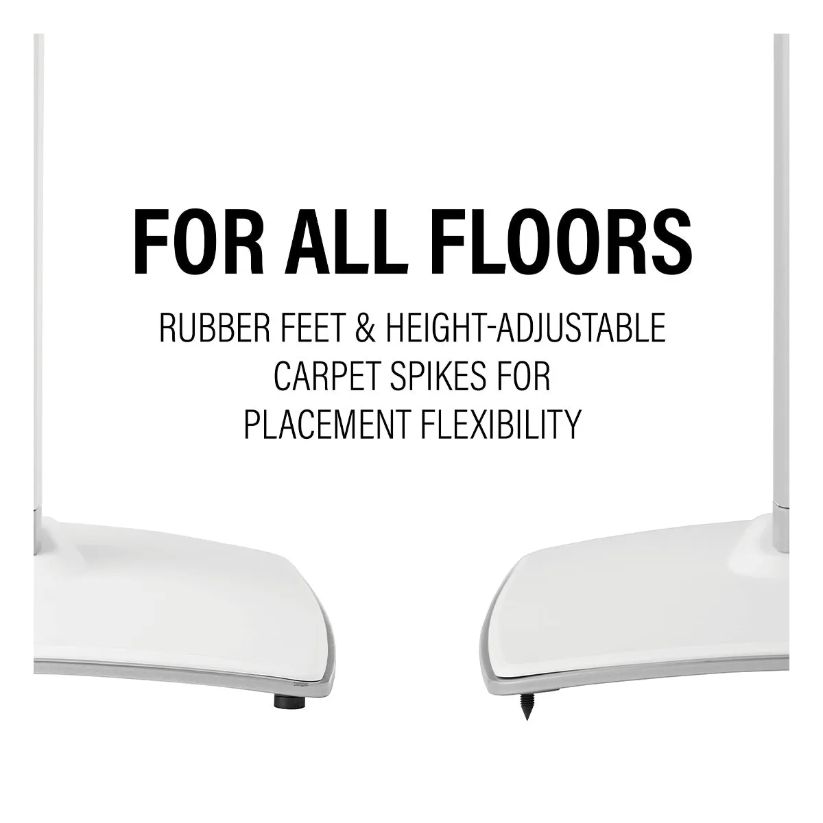 Sanus Height-Adjustable Speaker Stand for Sonos Era 100 - Each (White)