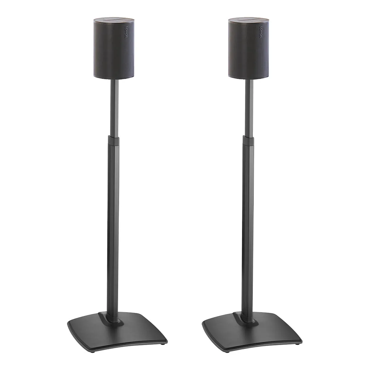 Sanus Height-Adjustable Speaker Stands for Sonos Era 100 - Pair (Black)