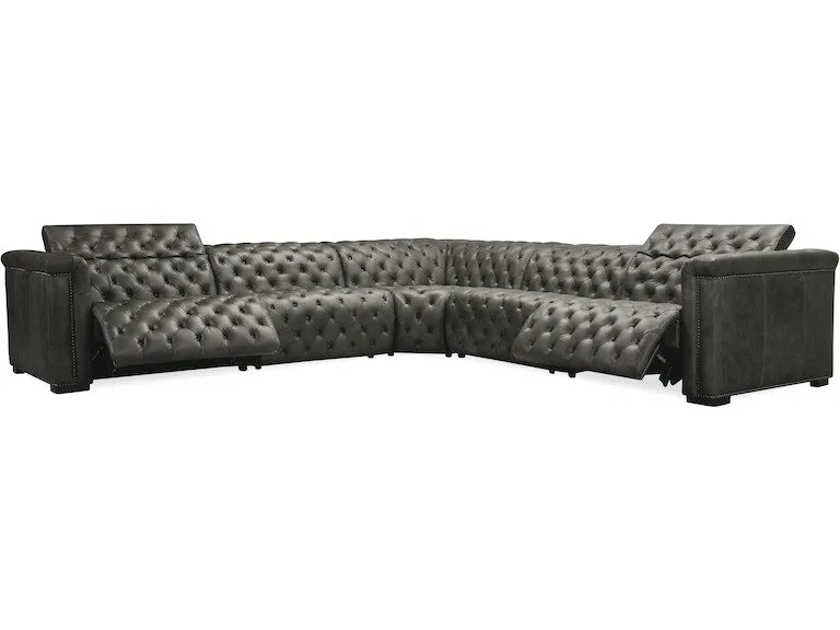 Savion Grandier 5 pc Sectional w/2 PWR Recline PWR Headrest
