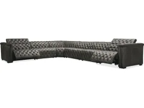 Savion Grandier 6 pc Sectional w/3 PWR Recline PWR Headrest