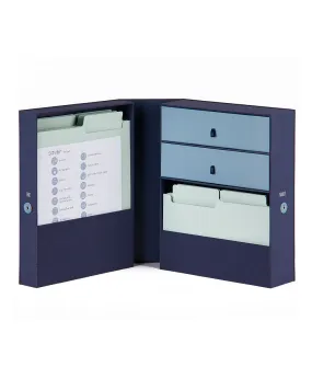 Savor The Vault All-In-One Office Organizer Blue