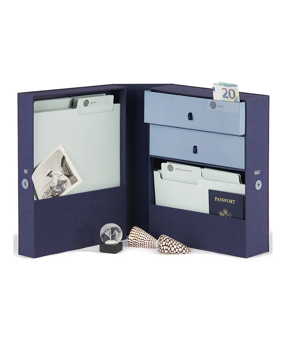 Savor The Vault All-In-One Office Organizer Blue