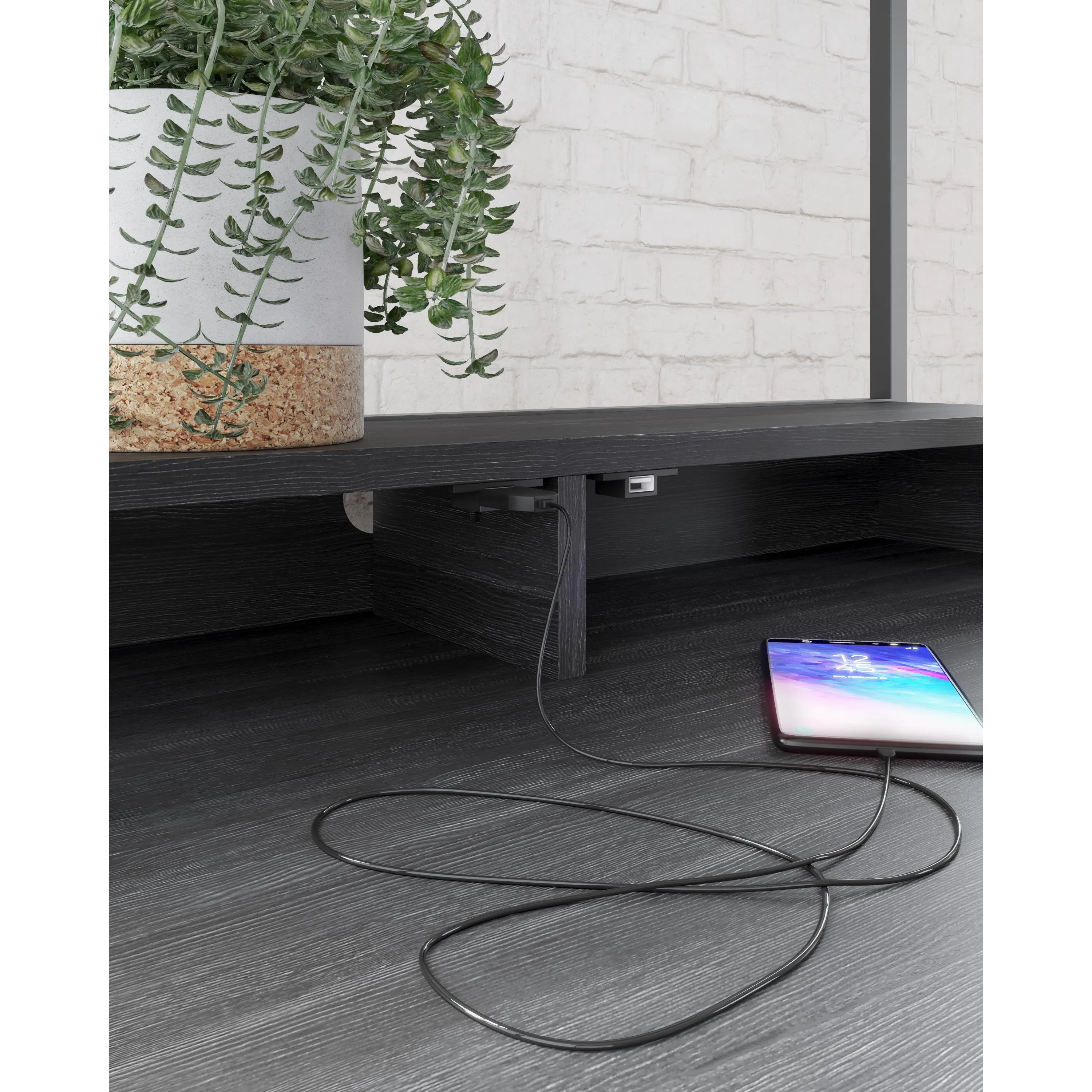 Signature Design by Ashley Yarlow H215-27 Home Office Desk and Shelf