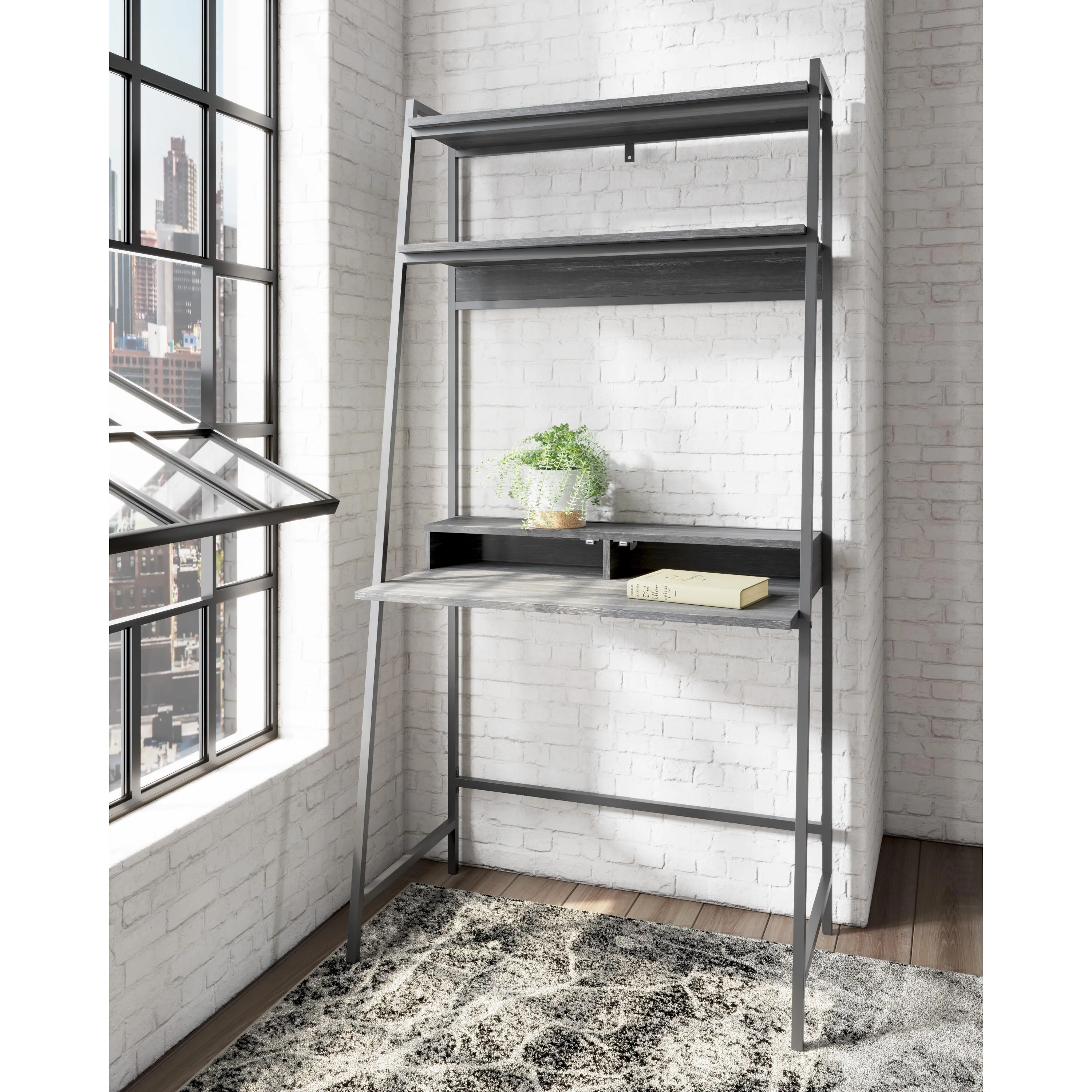 Signature Design by Ashley Yarlow H215-27 Home Office Desk and Shelf