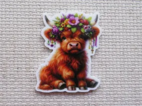 Sitting Cow Needle Minder, Cover Minder, Magnet