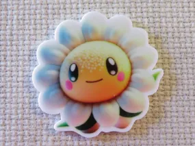 Smiling Sunflower Needle Minder, Cover Minder, Magnet