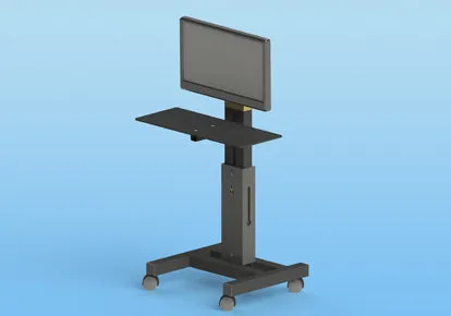 Sound Anchors DAW-1X Workstation stand with one Monitor mount
