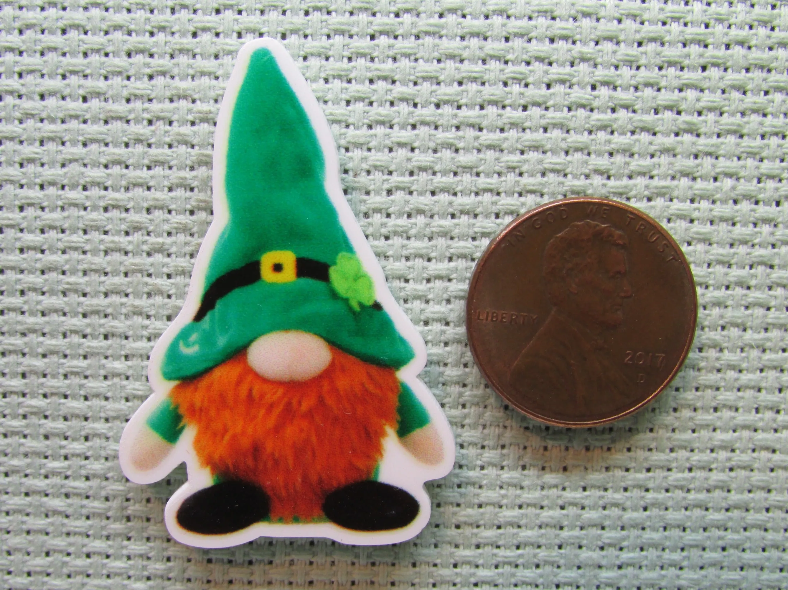 St Patrick's Day Gnome Needle Minder, Cover Minder, Magnet