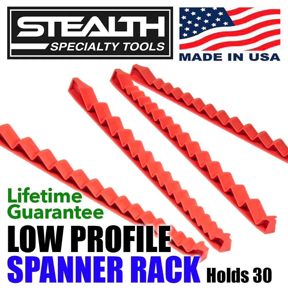 STEALTH Low Profile Spanner Rack - Holds 30 Tools
