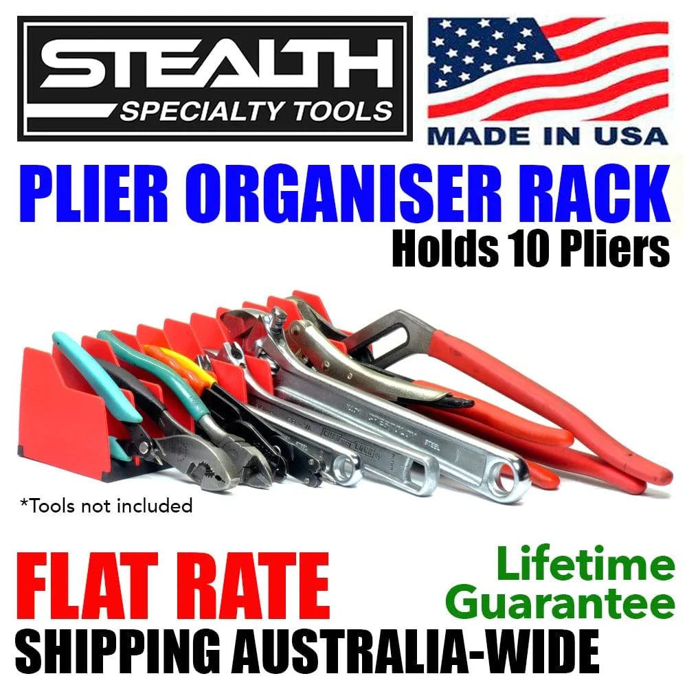 STEALTH Plier Organiser Rack - Holds 10 Tools