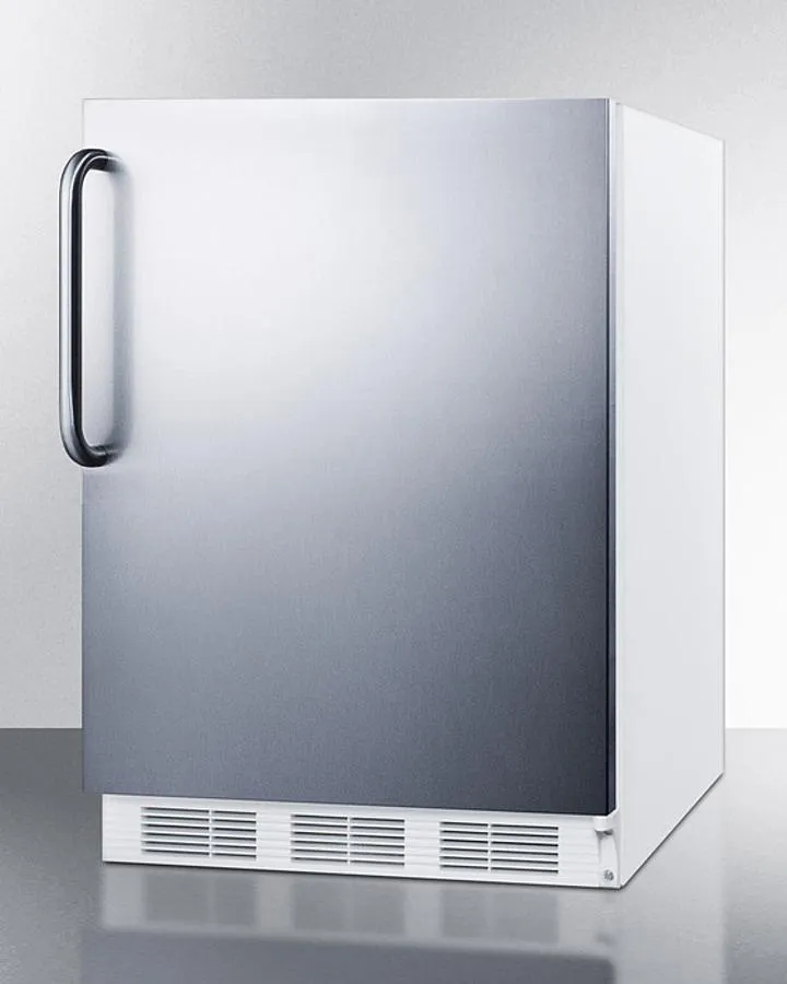 Summit CT661WSSTB 24" Wide Refrigerator-freezer