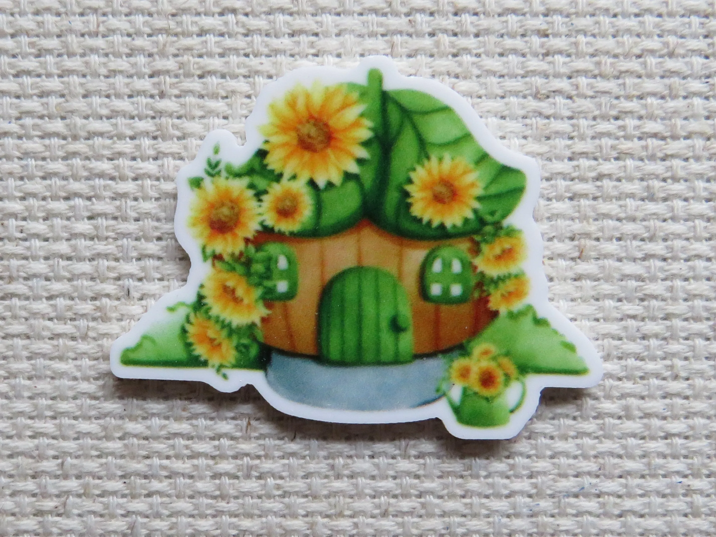 Sunflower Leaf House Needle Minder, Cover Minder, Magnet