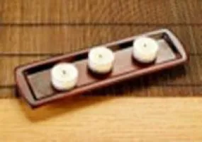 Tealight Holder - Mahogany Effect