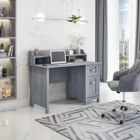 Techni Mobili Classic Office Desk withStorage, Grey