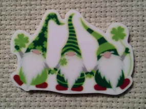Three Leprechaun Gnomes Needle Minder, Cover Minder, Magnet