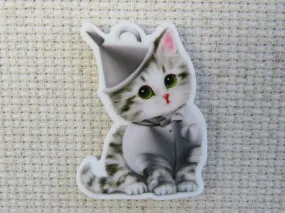 Tin Man Kitten Needle Minder, Cover Minder, Magnet