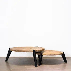 TRIANGOLO OUTDOOR NESTING COFFEE TABLES - SET OF 2