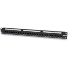 Tripp Lite by Eaton 24-Port 1U Rack-Mount Cat6/Cat5 Feedthrough Patch Panel, RJ45 Ethernet, TAA