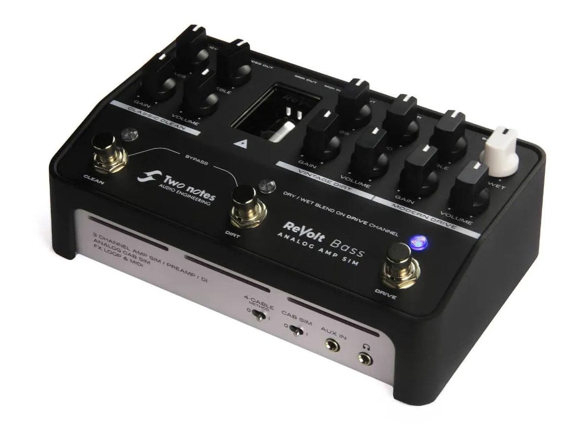 Two Notes Audio Engineering ReVolt Bass - Analog Amp Simulator Pedal