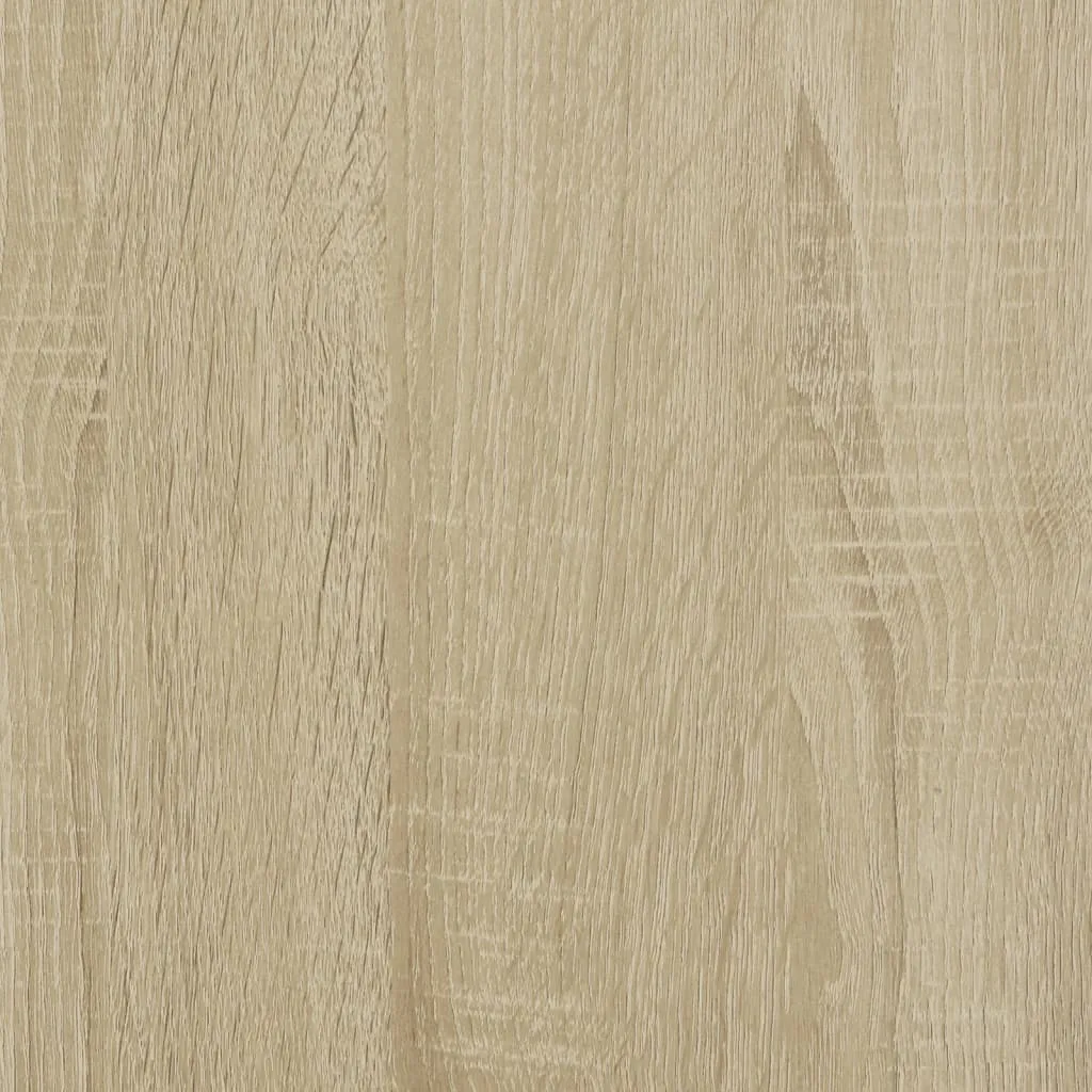 vidaXL Desk Sonoma Oak 140x50x75 cm Metal and Engineered Wood