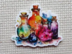 Watercolor Potion Bottles Needle Minder, Cover Minder, Magnet