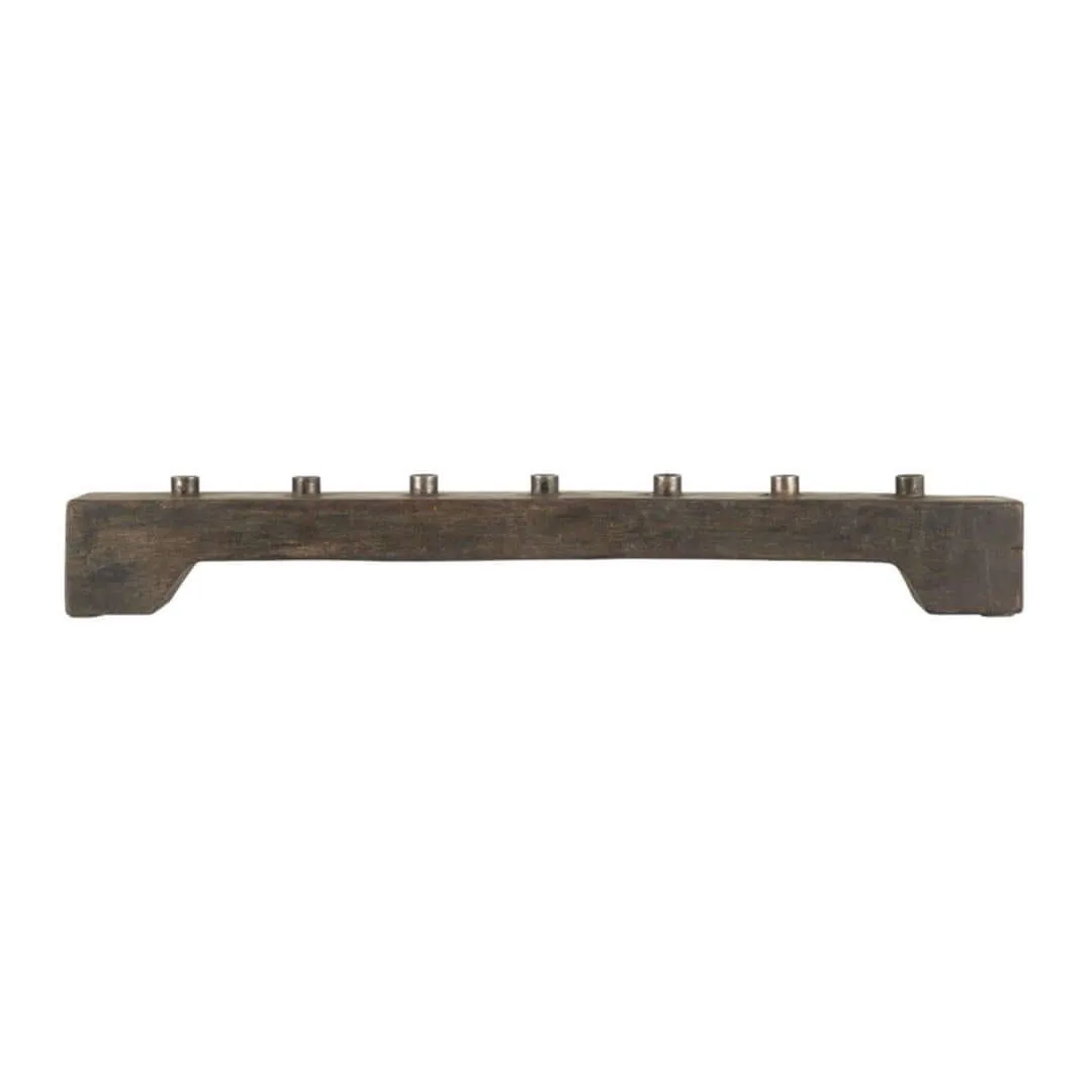 Wooden Candle Holder f/7 Candles