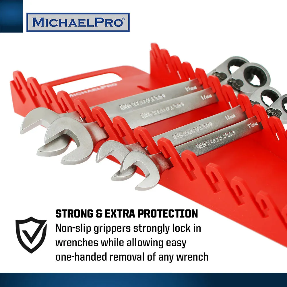 Wrench Holder with Carrying Handle, 15 Slots (MP014033)