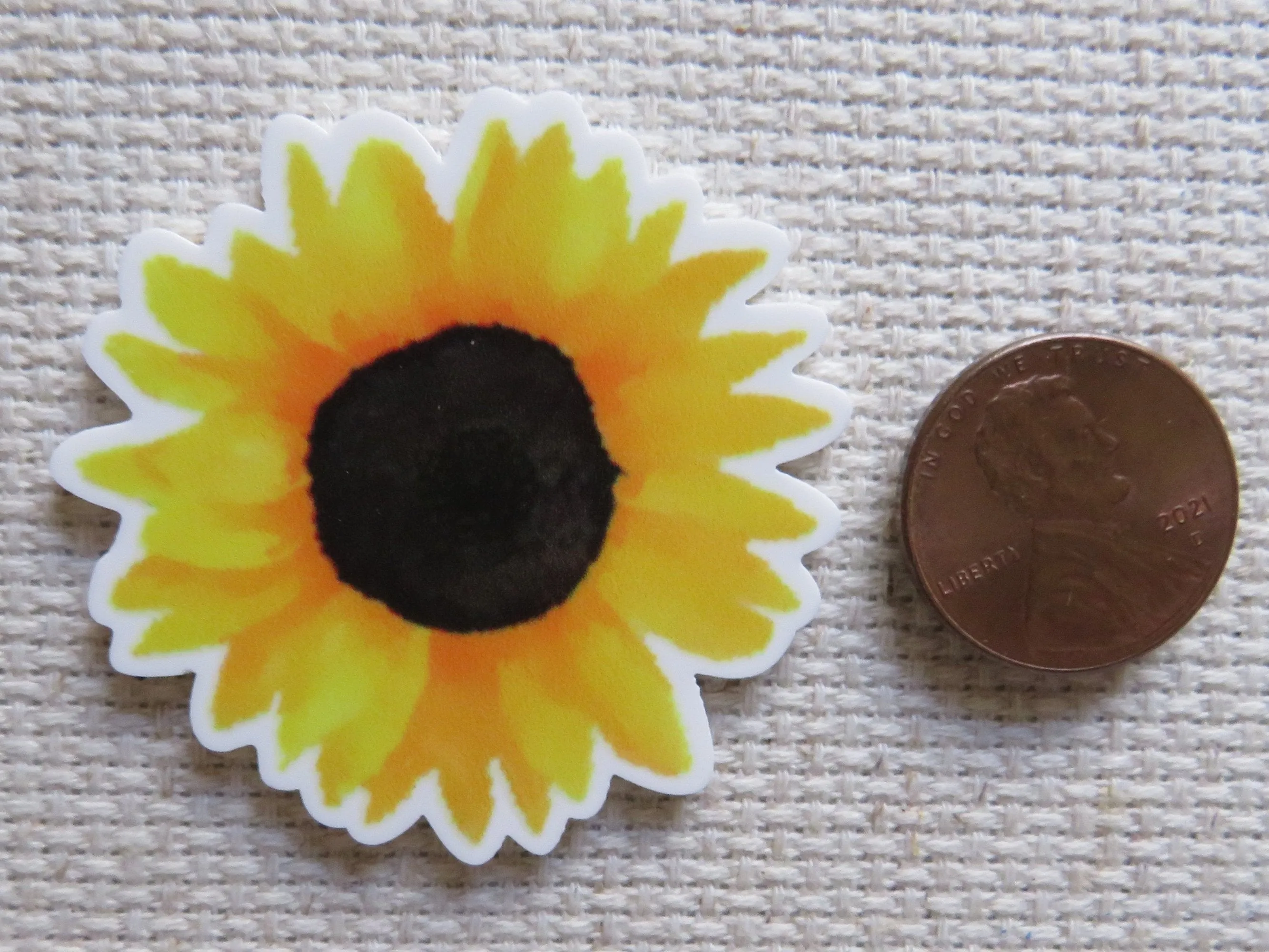 Yellow Sunflower Needle Minder, Cover Minder, Magnet LAST ONE!